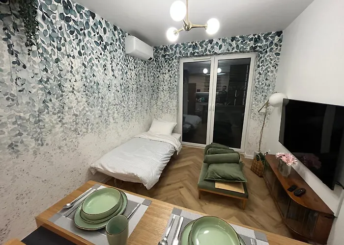 Nenufar Cracow Garden Kraków Parter Free Darmowy Parking Ogród Netflix Klimatyzacja